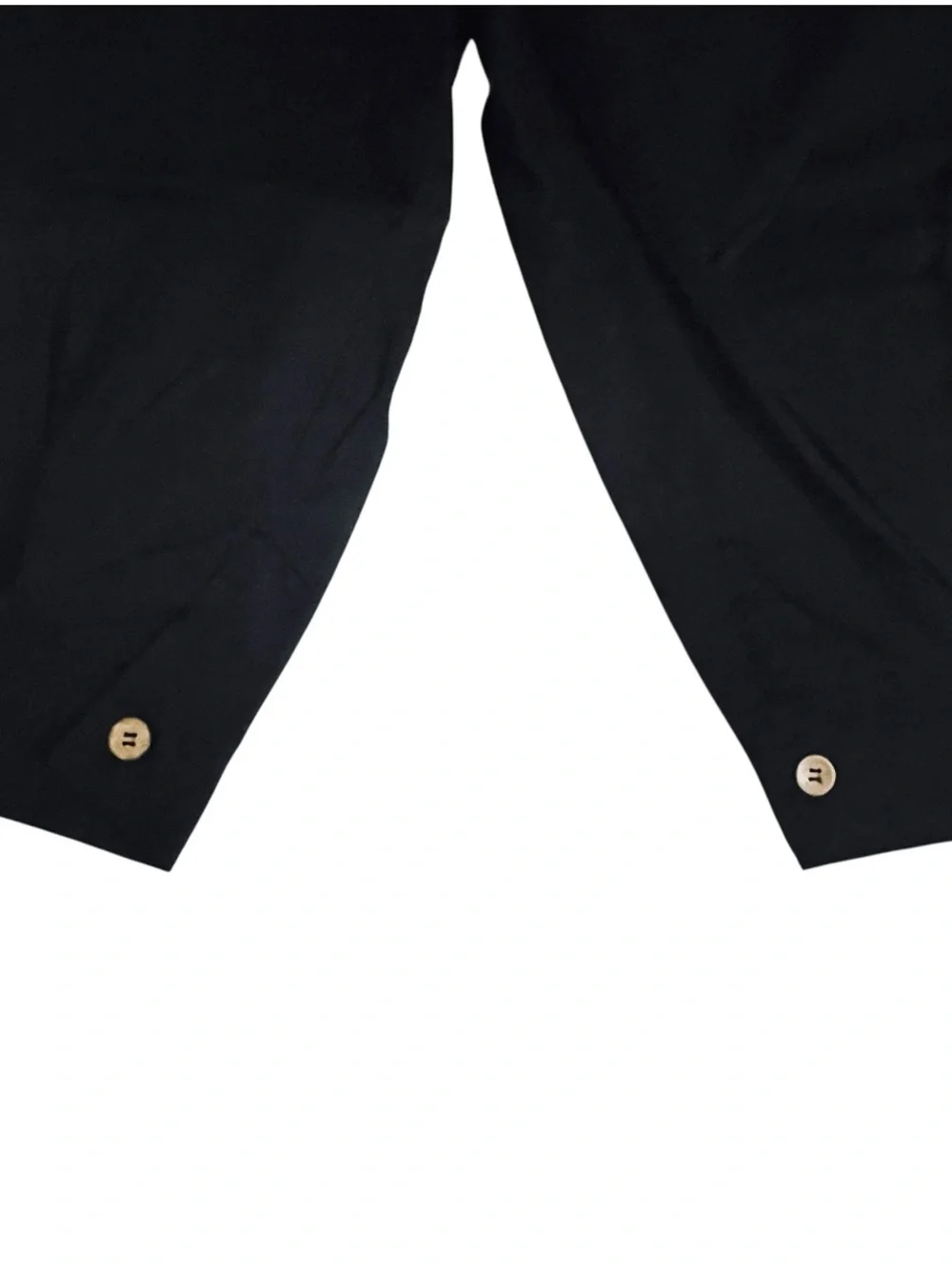 Free People Pleated Balloon Barrel Pants Button Cuff Cropped Cotton Black Sz 10